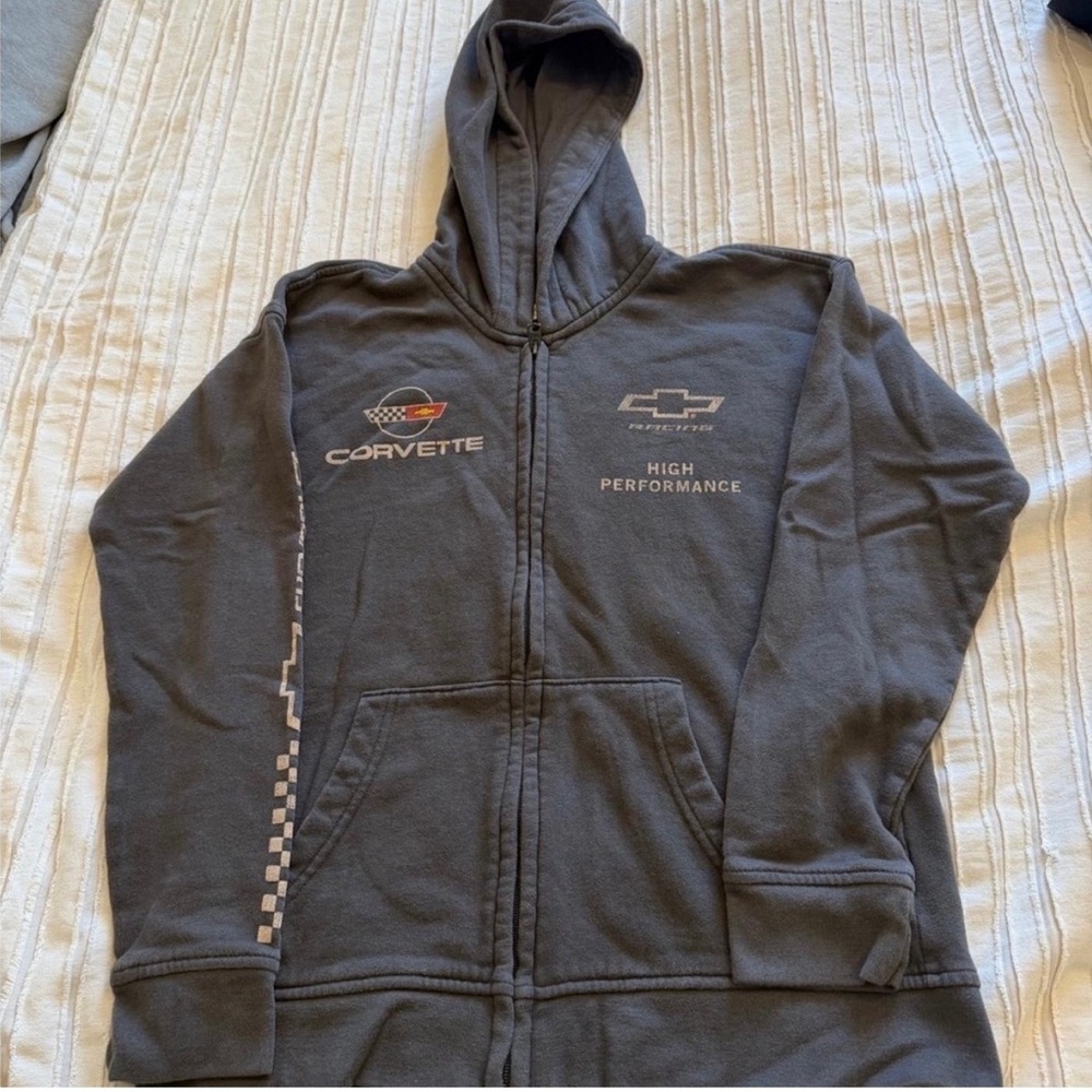 Abercrombie Kids Charcoal Zip-Up Corvette Jacket